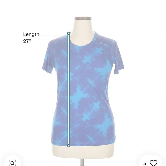 Under Armour Blue Fitted Crew Neck Short Sleeve Tee - Picture 3 of 6